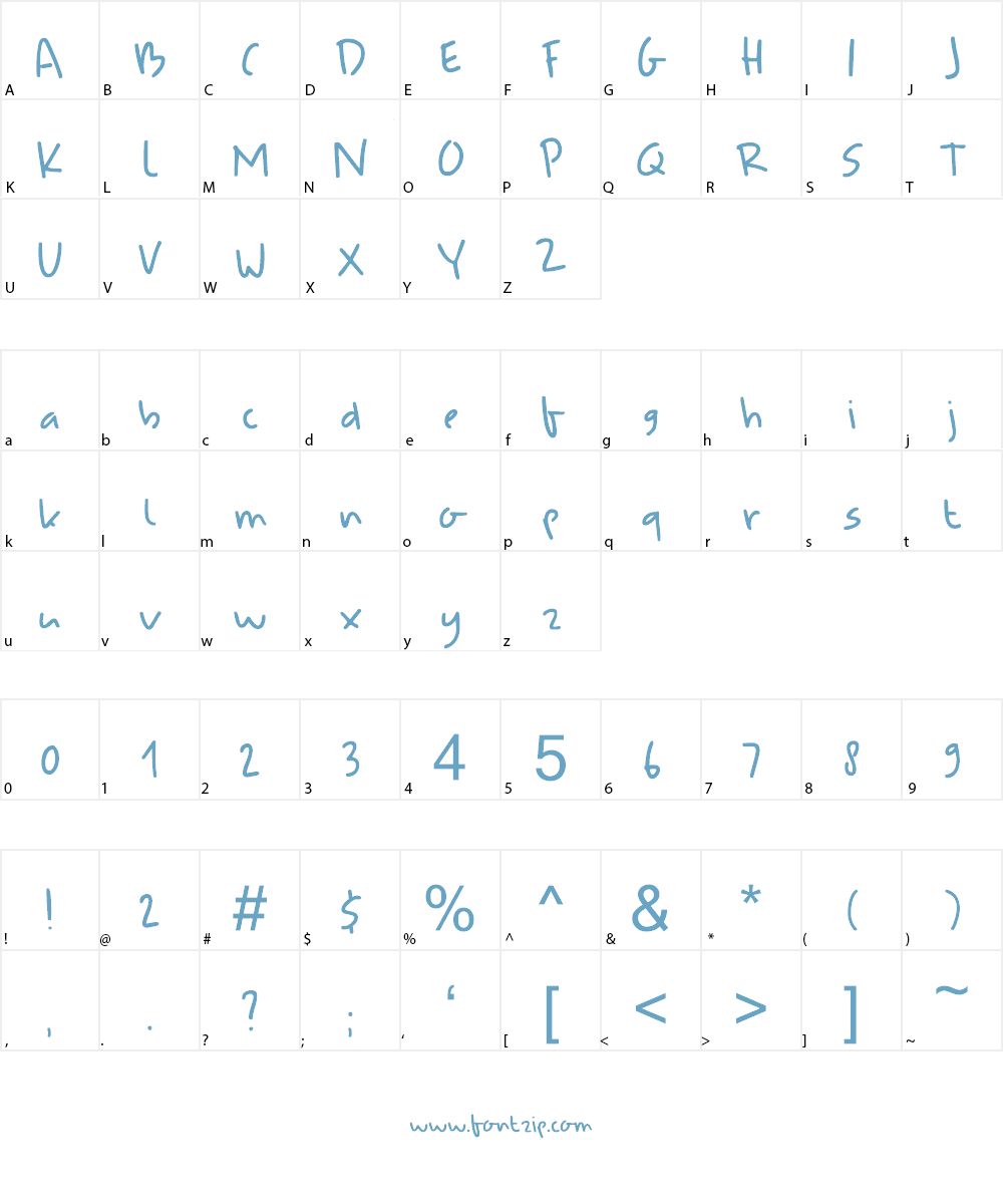 DK Udon Soup Font Character
